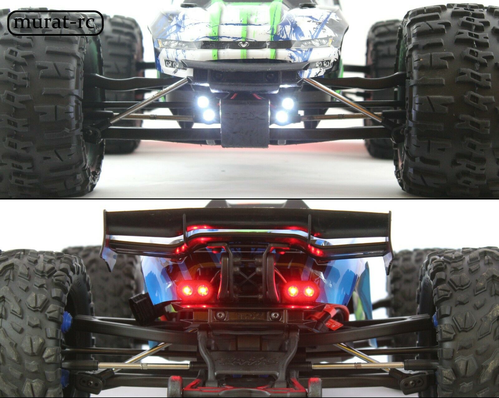 Led Lights Front And Rear Traxxas E-revo 1.0 2.0 Vxl 1/10 Waterproof By Murat-rc