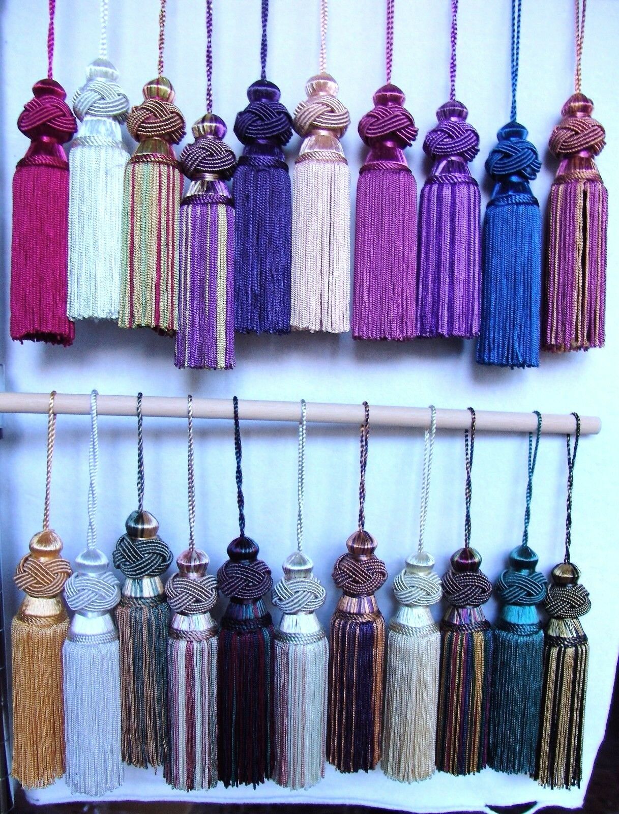 Discounted Price ~ Set Of Two 6" Long Turk Knot Key Tassels ~ Choice Of Colors