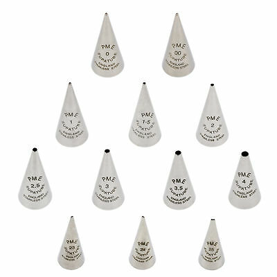 Pme Writer Tube Stainless Steel Cake Piping Icing Decorating Cupcake Nozzle Tip