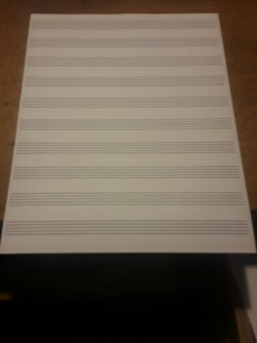 Blank Sheet Music Score Manuscript Paper / Staff Paper  100 Sheets Double Sided