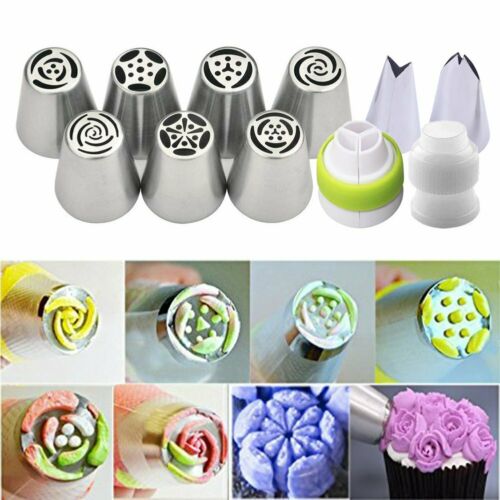 7pcs Flower Russian Icing Piping Nozzles Pastry Tips Cake Decorating Baking Tool